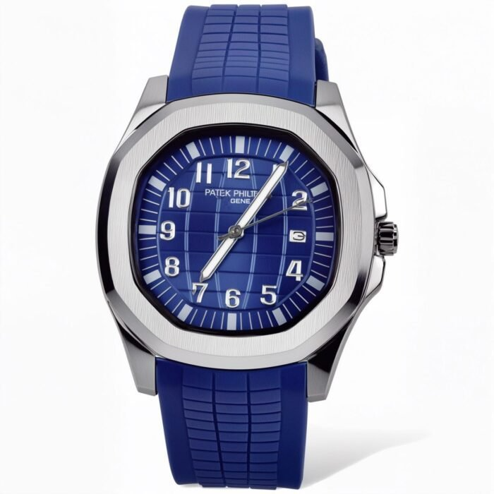 Patek philippe blue Rubber strap watch