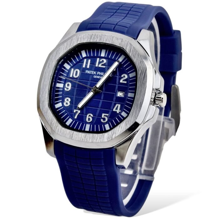 Patek philippe blue Rubber strap watch